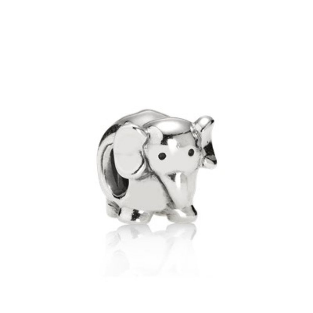 Retired Sterling Silver African Elephant Charm - 790480
